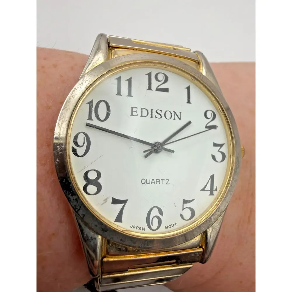 Vintage Edison Quartz Wristwatch – Working Condition